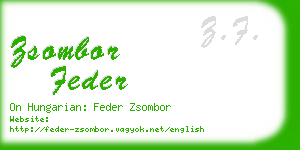 zsombor feder business card